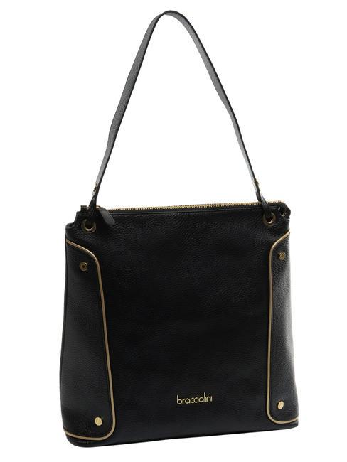 NAOMI Sac bandoulière en cuir noir - Sacs pour Femme