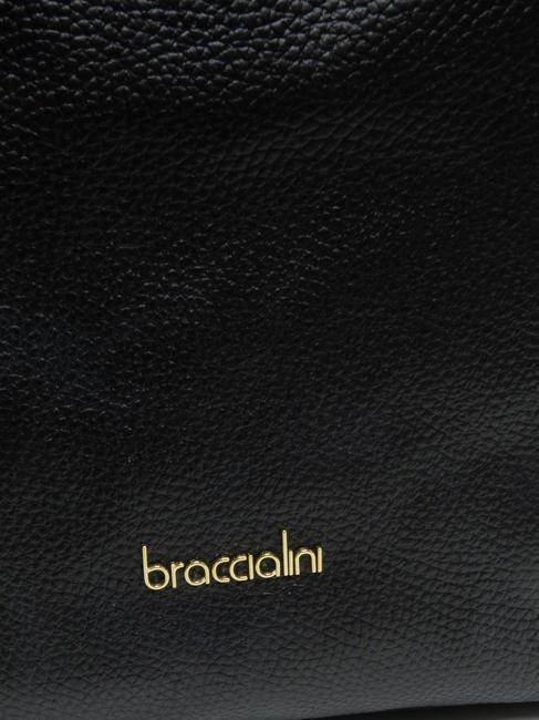 NAOMI Sac bandoulière en cuir noir - Sacs pour Femme