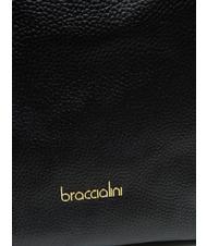 BRACCIALINI NAOMI Sac bandoulière en cuir noir - Sacs pour Femme - 3
