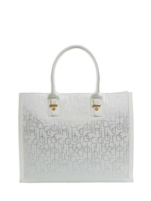 FONT Sac cabas avec bandouli&egrave;re blanc - Sacs pour Femme