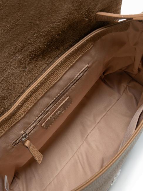 CICLAMINO Sac porte-documents en cuir martelé chameau - Sacs pour Femme