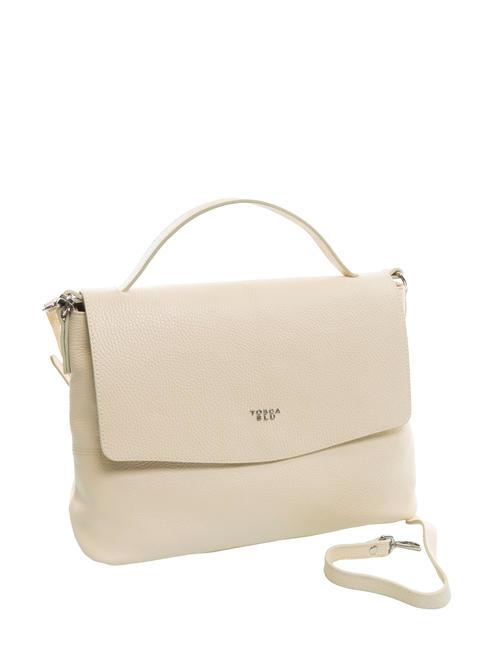 CICLAMINO Sac porte-documents en cuir martelé NATUREL - Sacs pour Femme