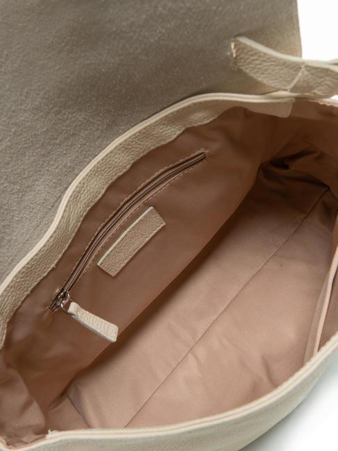 CICLAMINO Sac porte-documents en cuir martelé NATUREL - Sacs pour Femme