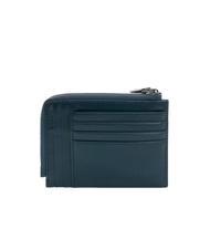 THE BRIDGE DAMIANO  Porte-cartes en cuir océan profond abb. ruthénium foncé mat - Portefeuilles Homme - 2