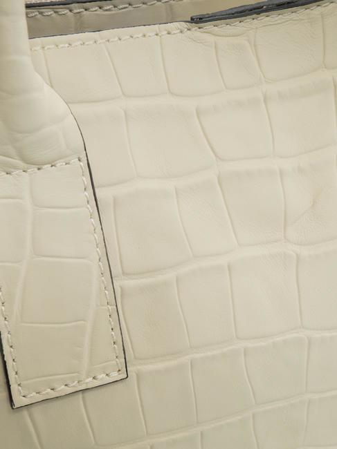 GLICINE Sac à main moyen en cuir NATUREL - Sacs pour Femme