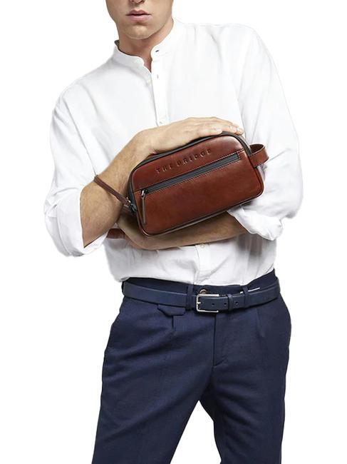 DAMIANO La beauté du cuir océan profond abb. ruthénium foncé mat - Trousses