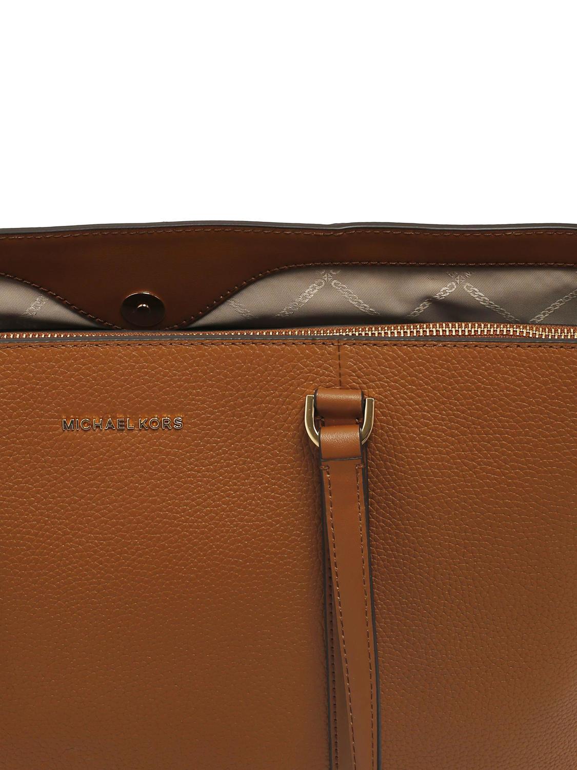 Michael Kors Temple Sac Cabas Porte Epaule En Cuir Bagage Achetez A Prix Outlet