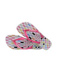 HAVAIANAS TOP CHECK Tongs gris glace/rose - Chaussures unisexe - 3