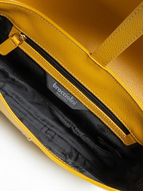 NORA Sac &agrave; bandouli&egrave;re en cuir jaune - Sacs pour Femme