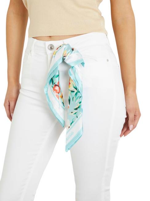 1981 CAPRI Jean skinny avec foulard blanc pur - Jeans