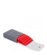 PIQUADRO URBAN Porte-cartes en cuir gris - Portefeuilles Homme - 2