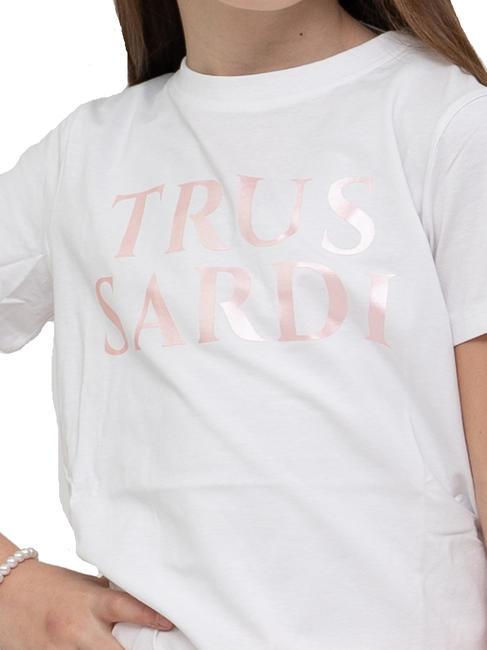 LIMEO Ensemble t-shirt et bermuda en coton blanc/p.s. - Surv&ecirc;tements pour enfants