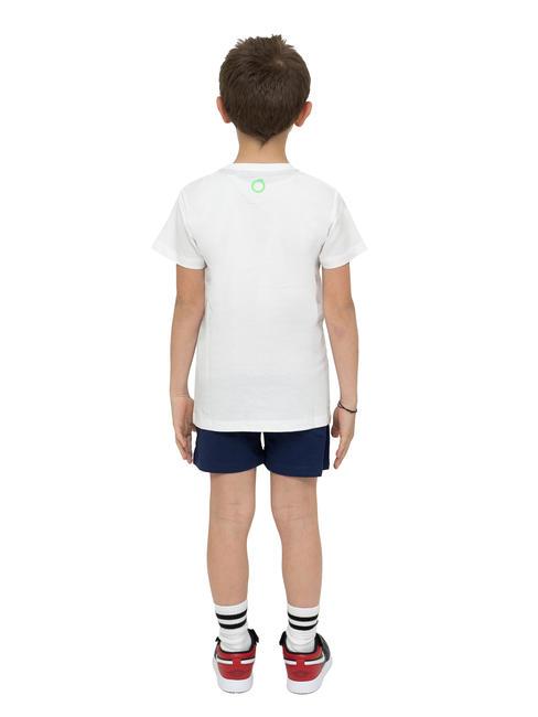 POLANCO Ensemble t-shirt et bermuda en coton blanc/ind. - Survêtements pour enfants