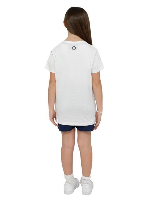 PANELLA Ensemble t-shirt et bermuda en coton blanc/ind. - Surv&ecirc;tements pour enfants