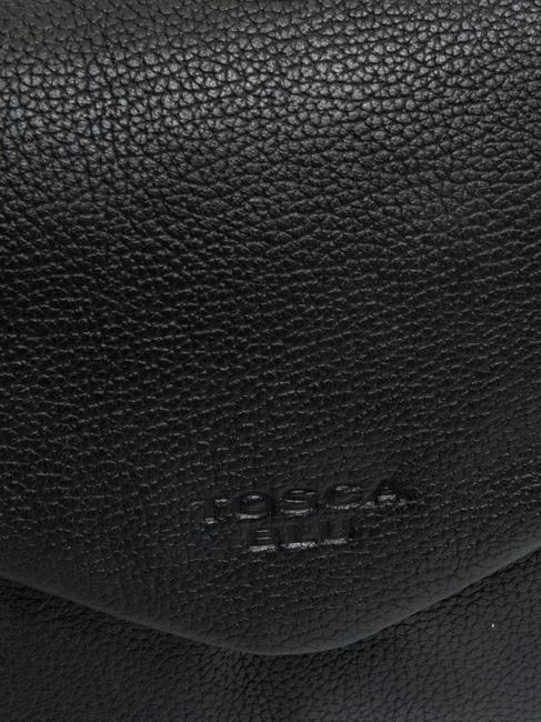 MAGNOLIA Sac bandoulière en cuir à rabat Noir - Sacs pour Femme