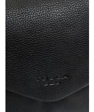 TOSCA BLU MAGNOLIA Sac bandoulière en cuir à rabat Noir - Sacs pour Femme - 3