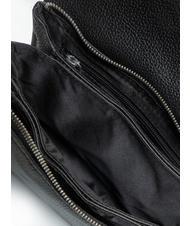 TOSCA BLU MAGNOLIA Sac bandoulière en cuir à rabat Noir - Sacs pour Femme - 5