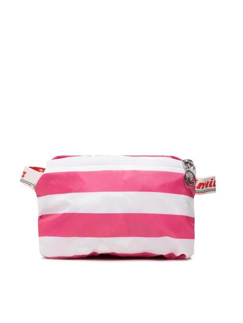 MINISAC VINTAGE Sac à dos pliable rose blanc - Sacs à dos pour l'École & les Loisirs