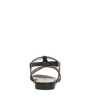 COCCINELLE CHARA SMOOTH Sandales plates en cuir Noir - Chaussures Femme - 4