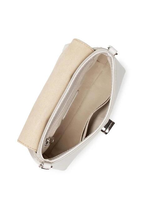 CHARLOTTE Mini sac porté épaule en cuir perle - Sacs pour Femme