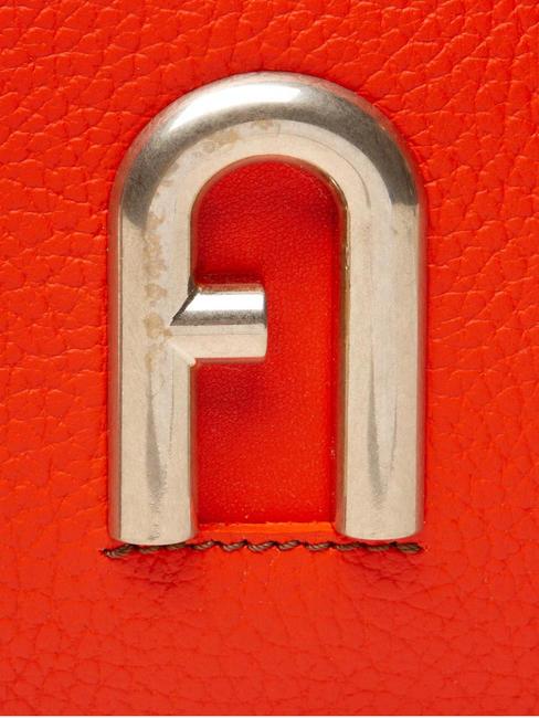 PRIMULA Sac à bandoulière, en cuir mandarine - Sacs pour Femme