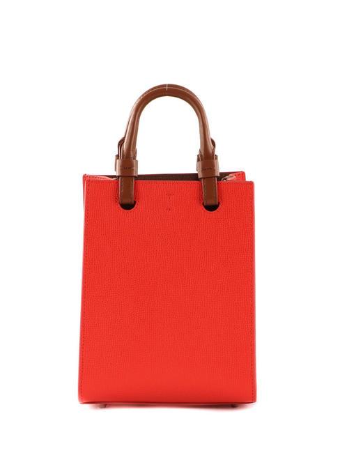 VARSITY STYLE Sac vertical en cuir avec bandoulière spritz+greige - Sacs pour Femme