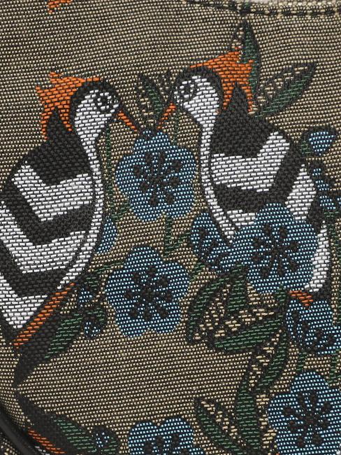 PRIMAVERA Sac bandoulière en tissu jacquard tons grèges - Sacs pour Femme