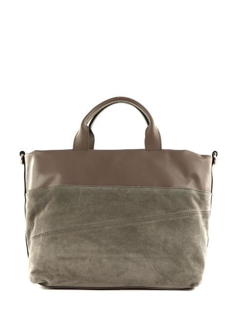DUNA Sac &agrave; main en cuir avec bandouli&egrave;re gris clair - Sacs pour Femme