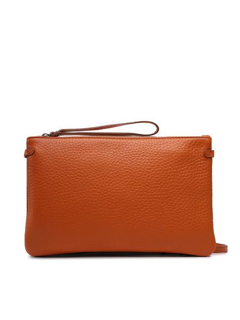 HERMY Pochette en cuir martel&eacute; jus-nature - Sacs pour Femme