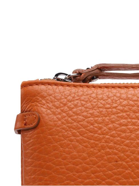 HERMY Pochette en cuir martel&eacute; jus-nature - Sacs pour Femme
