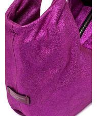 GIANNI CHIARINI AGNESE Sac en cuir lamé rose vif - Sacs pour Femme - 4
