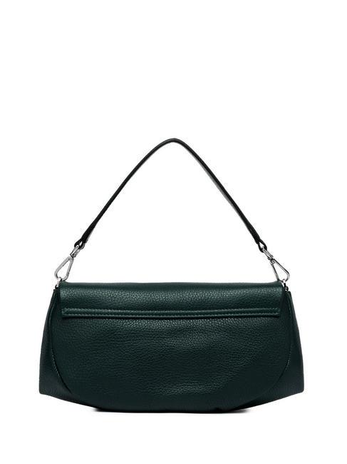 ADELE Pochette en cuir avec bandouli&egrave;re en m&eacute;tal vert profond - Sacs pour Femme