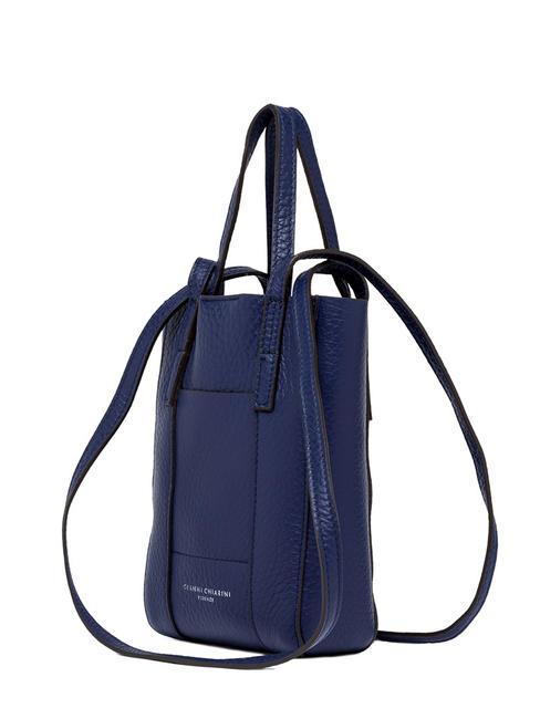 SUPERLIGHT Sac en cuir martel&eacute; &agrave; double anses galaxie bleu-t.moro - Sacs pour Femme