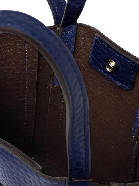 SUPERLIGHT Sac en cuir martel&eacute; &agrave; double anses galaxie bleu-t.moro - Sacs pour Femme