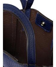 GIANNI CHIARINI SUPERLIGHT Sac en cuir martel&eacute; &agrave; double anses galaxie bleu-t.moro - Sacs pour Femme - 4