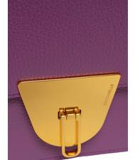 COCCINELLE NICO Petit sac bandouli&egrave;re en cuir dahlia - Sacs pour Femme - 5