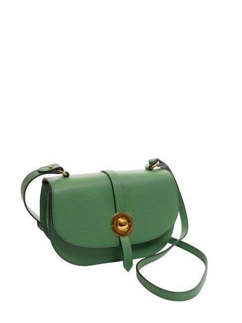 MARGHERITA Sac Saddle en cuir martel&eacute; menthe poivr&eacute;e - Sacs pour Femme