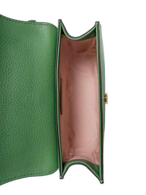 MARGHERITA Sac Saddle en cuir martel&eacute; menthe poivr&eacute;e - Sacs pour Femme