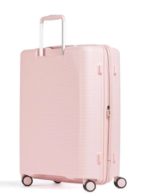 FORZA Lot de 3 chariots extensibles : cabine+moyen+grand rose - Ensemble Valises