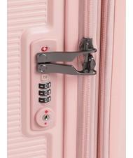 ECHOLAC FORZA Lot de 3 chariots extensibles : cabine+moyen+grand rose - Ensemble Valises - 7