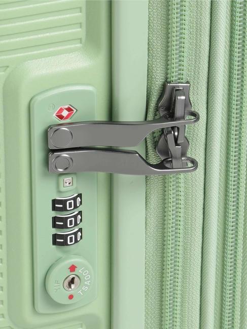 FORZA Lot de 3 chariots extensibles : cabine+moyen+grand vert récif - Ensemble Valises