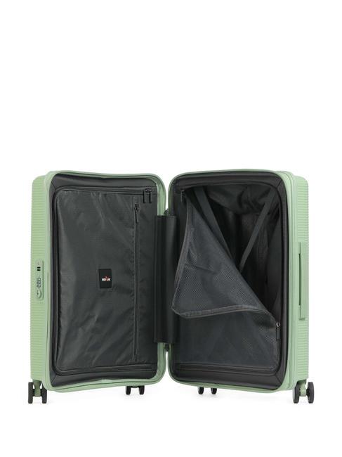 FORZA Chariot &agrave; bagages &agrave; main extensible vert r&eacute;cif - Valises cabine