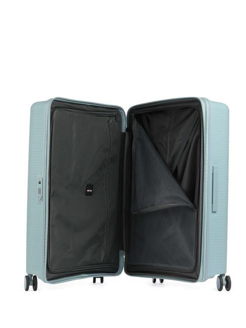 FORZA Grand chariot extensible bleu c&ocirc;tier - Valises Rigides