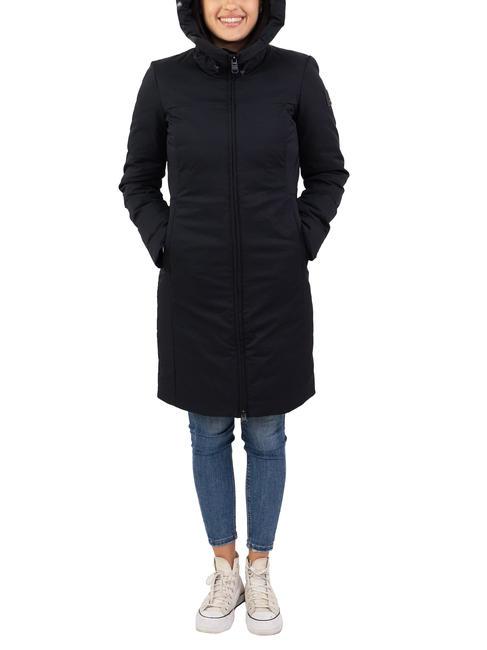 MEHTA SE Manteau stretch &agrave; capuche noir - Doudounes femme
