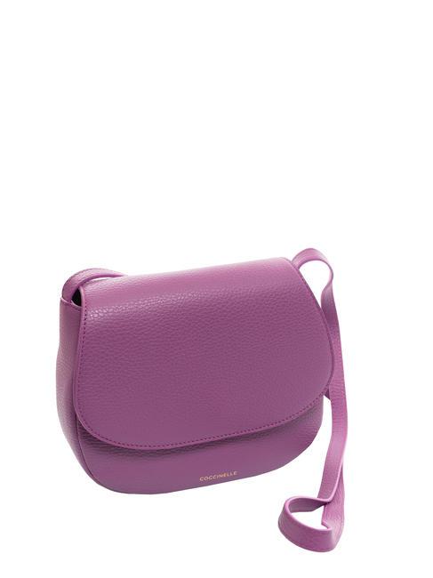 CHERRY Mini sac port&eacute; &eacute;paule en cuir dahlia - Sacs pour Femme