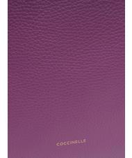 COCCINELLE CHERRY Sac cabas en cuir martel&eacute; dahlia - Sacs pour Femme - 3