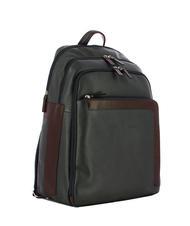 PIQUADRO X1 Sac à dos pour ordinateur portable 15,6" en cuir bleu / brun - Sacs à dos pour ordinateur portable - 2