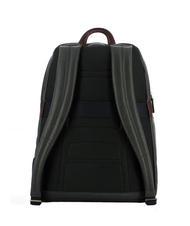 PIQUADRO X1 Sac à dos pour ordinateur portable 15,6" en cuir bleu / brun - Sacs à dos pour ordinateur portable - 3