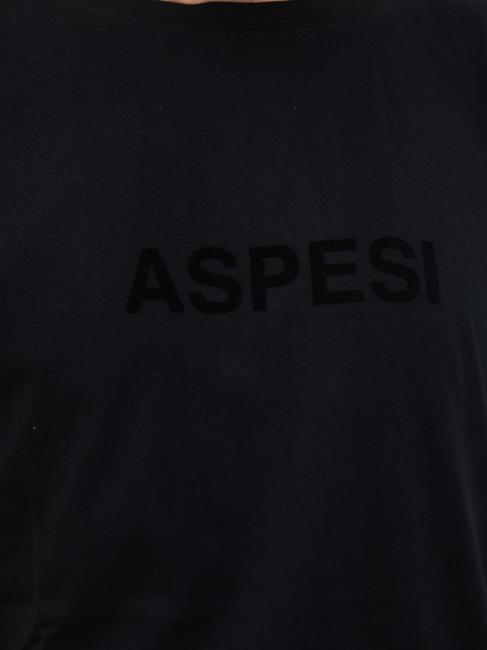 BASIC FLOCK T-shirt en coton avec logo noir - T-shirt