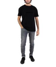 ASPESI BASIC FLOCK T-shirt en coton avec logo noir - T-shirt - 5